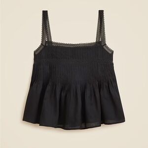 J. Crew Black Camisole with Lace Detail